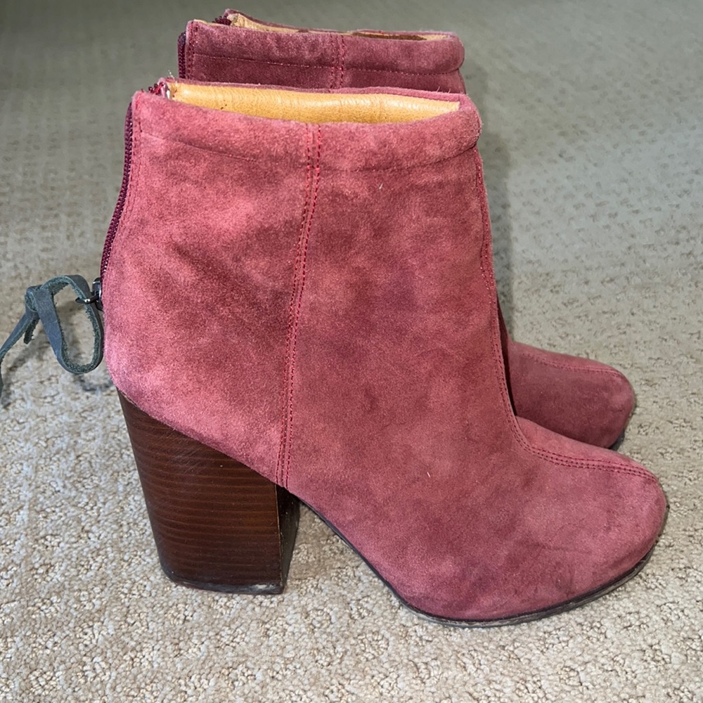 Jeffery Campbell suede booties. Gently worn.